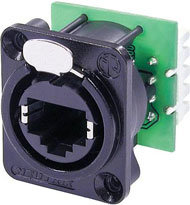 Neutrik NE8FDV-Y110-B RJ45 Ethercon IDC 110 Punch Down Terminal, Black NE8FDV-Y110-B