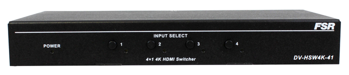 FSR, Inc DV-HSW4K-41 4x1 HDMI Switcher and 4K Resolutions DV-HSW4K-41