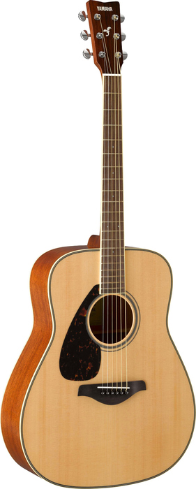 Yamaha FG820 Dreadnought - Left-Handed Acoustic Guitar, Solid Spruce Top And Mahogany Back And Sides