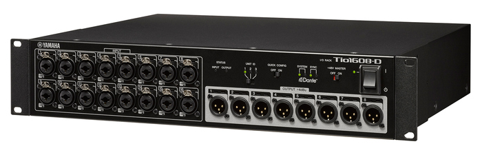 Yamaha Tio1608-D 16-input/8-output Dante Stagebox for TF Series Mixers TIO1608-D
