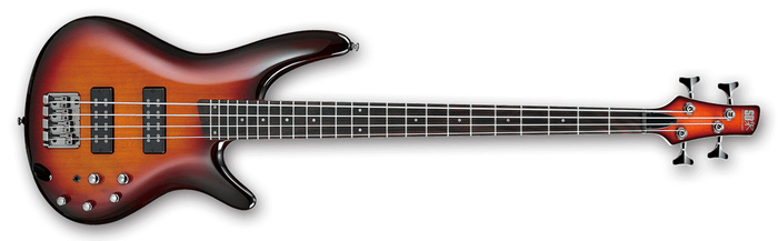 Ibanez SR370E 4-String Bass Guitar, 24-Fret, Rosewood Fretboard With White Dot Inlay