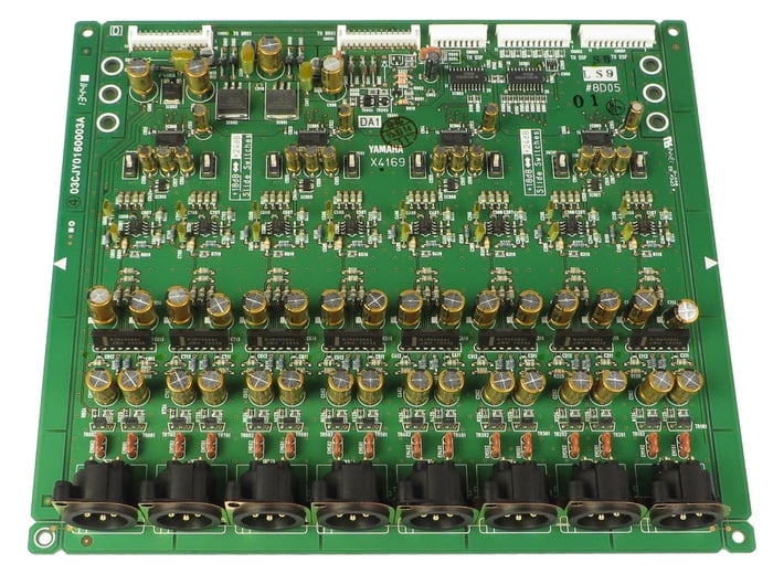 Yamaha WG829601 1-8 DA Out PCB Assembly for LS9-16 and LS9-32 WG829601
