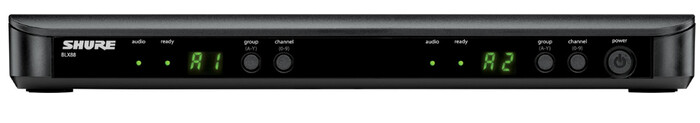 Shure BLX88-H9 BLX Series Dual-Channel Wireless Receiver, H9 Band 512-542 MHz BLX88-H9