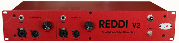 A-Designs REDDI-v2 2RU Rackmount 2-Channel Tube Direct Box REDDI-V2