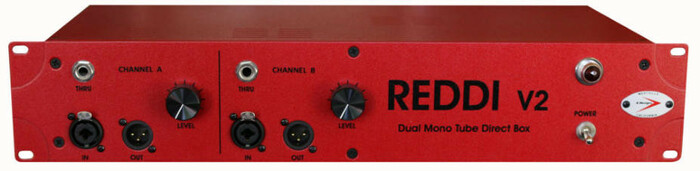A-Designs REDDI-v2 2RU Rackmount 2-Channel Tube Direct Box