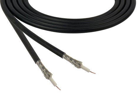 Belden Brilliance DigiTruck 179DT 500 ft Lightweight Ultra-Miniature Coax Cable, Black 179DT-500-BLACK
