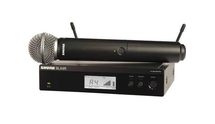 Shure BLX24R/SM58-H9 Wireless Rackmount System with SM58 Handheld Microphone Transmitter, H9: 512-542 MHz BLX24R/SM58-H9