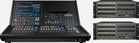 Roland System Group M5000C-22416 Digital Mixing System, With 64 Digital Inputs and 40 Digital Outputs M5000C-22416