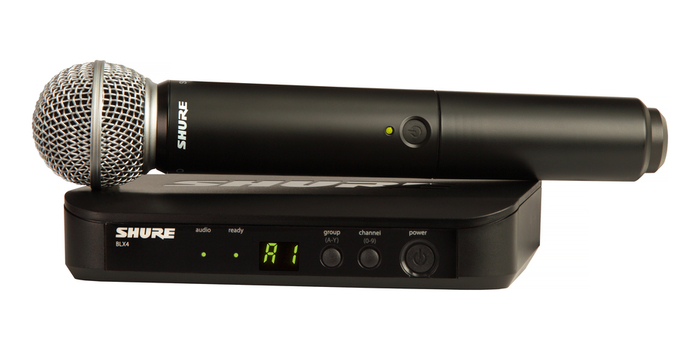 Shure BLX24/SM58-H10 Handheld Wireless System With SM58 Handheld Microphone And 542 - 572 MHz BLX24/SM58-H10