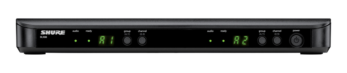 Shure BLX88-H10 BLX Series Dual-Channel Wireless Receiver, With H10 Band 542 - 572 MHz BLX88-H10