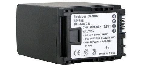 Empire Scientific BLI-448-2.8 Canon BP828 Li-Ion Replacement Battery BLI448-2.8