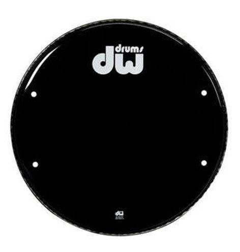 DW DRDHGB26K 26" Gloss Black Bass Drum Head