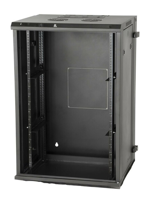 Gator GRW2012508 12RU, 21" Deep Hinged Wall-Mounted Rack With Steel Front Door