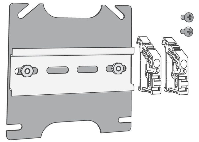 ETC ECHO-DIN Echo Low-Voltage DIN-Rail Cover Kit