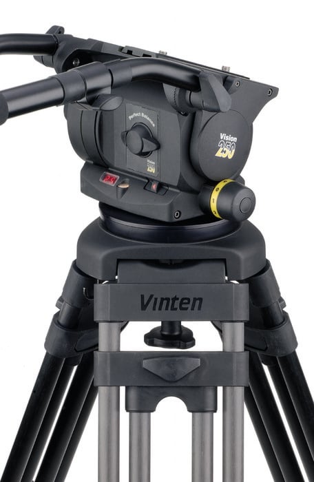 Vinten Vision 250 Pan and Tilt Head with Dual 100 mm/150 mm Ball Base 3465-3S