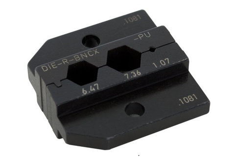 Neutrik DIE-R-BNCX-PU Crimp Tool Die For HX-R-BNC With Hex Size A (6.47mm) B (7.36mm) C (1.6mm) CP (1.07mm)