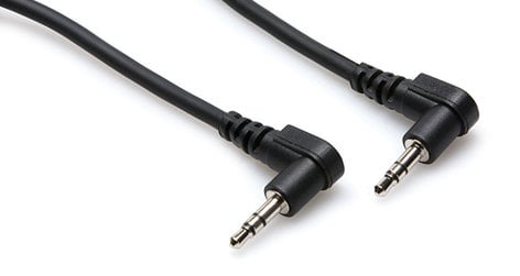 Hosa CMM-110RR Right-angle 3.5 mm TRS Stereo Interconnect Cable, 10 ft CMM-110RR