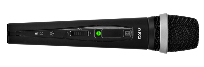 AKG HT 420 Wireless Handheld Cardioid Microphone Transmitter for use with WMS Wireless System HT420