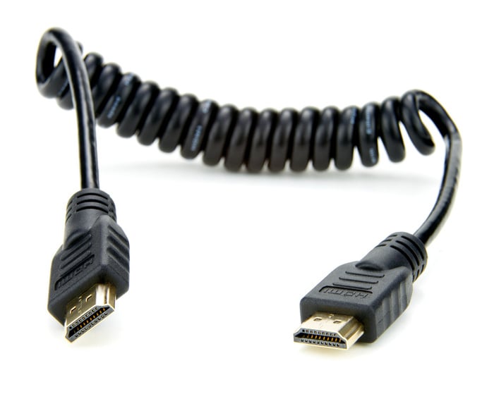 Atomos ATOMCAB010 11.8" Coiled Pro Video Full HDMI Cable ATO-MCAB010