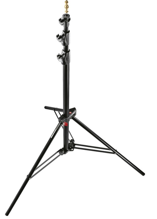 Manfrotto Black Alu Ranker Stand Air Cushioned 9 ft. Lighting Stand with 3 Sections and 2 Risers 1005BAC