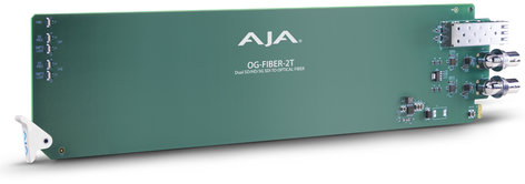 AJA Video Systems Inc OG-FIBER-2T 2-Channel openGear SDI to Fiber Converter OG-FIBER-2T
