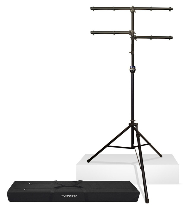Ultimate Support LT-99BL Multi-tiered Lighting Tree Package with TeleLock Lift-Assist Technology, Leveling Leg & Tote Bag LT99BL
