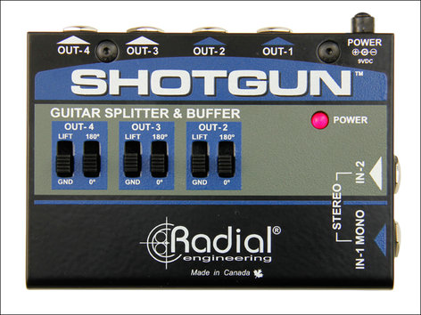 Radial Engineering Shotgun 4-Channel Amp Driver SHOTGUN