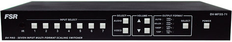 FSR, Inc DV-MFSS-71 7x1 Multi-Format Scaling Switcher DV-MFSS-71