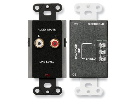 Radio Design Labs DB-J2 Line Input Assembly with Black Finish DB-J2