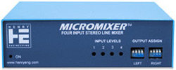 Henry Engineering MICROMIXER Four-Input Stereo Mixer MICROMIXER