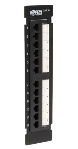 Tripp Lite N050-012 12-Port Wall Mount CAT5e Patch Panel