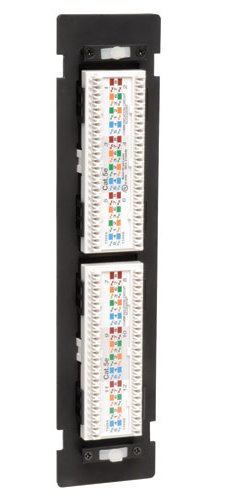 Tripp Lite N050-012 12-Port Wall Mount CAT5e Patch Panel