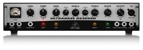 Behringer BX2000H 2000W Bass Amplifier Head BX2000H
