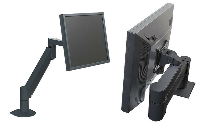 Argosy Consoles MONITOR ARM-S1-B Black Single Monitor Arm for Monitors 2-13 lb MONITOR ARM-S1-B