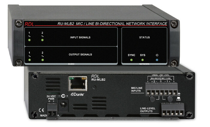 Radio Design Labs RU-MLB2 Mic/Line Bi-Directional Network Interface RU-MLB2