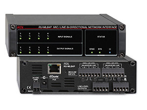 Radio Design Labs RU-MLB4P MIc/Line Bi-Directional Network Interface with 4 inputs RU-MLB4P