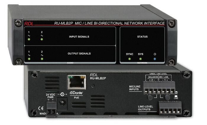 Radio Design Labs RU-MLB2P Mic/Line Bi-Directional Network Interface RU-MLB2P