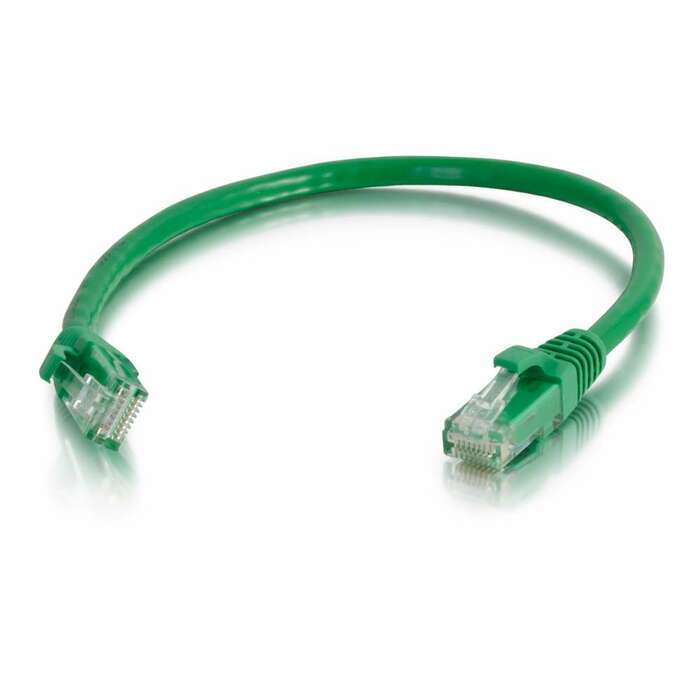 Cables To Go Cat6a Snagless Unshielded (UTP) Patch Cable Green Ethernet Network Patch Cable, 1 ft 27170