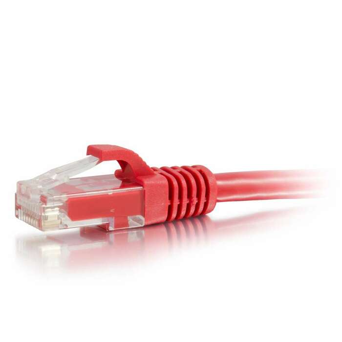 Cables To Go 27180 Cat6a Snagless Unshielded (UTP) Patch Cable Red Ethernet Network Patch Cable, 1 Ft
