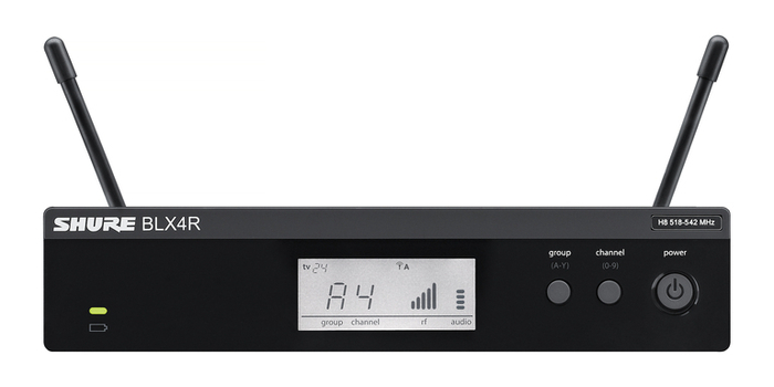 Shure BLX4R-H9 1/2 Rack Mount Receiver BLX4R-H9