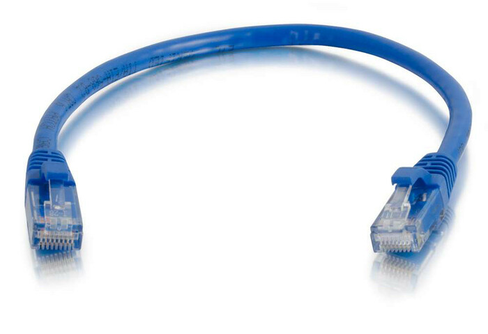 Cables To Go 03973 Cat6a Snagless Unshielded (UTP) Patch Cable Blue Ethernet Network Patch Cable, 2 Ft