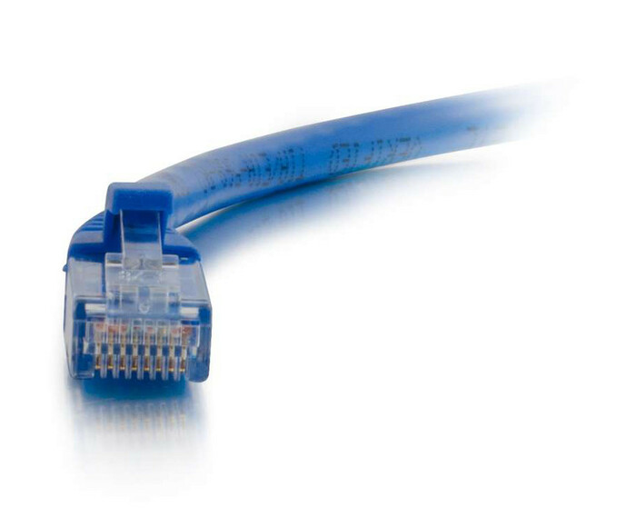 Cables To Go 03973 Cat6a Snagless Unshielded (UTP) Patch Cable Blue Ethernet Network Patch Cable, 2 Ft