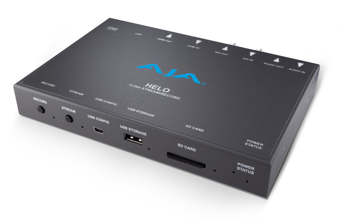 AJA Video Systems Inc HELO Stand-Alone Professional H.264 HD/SD Recorder/Streamer HELO