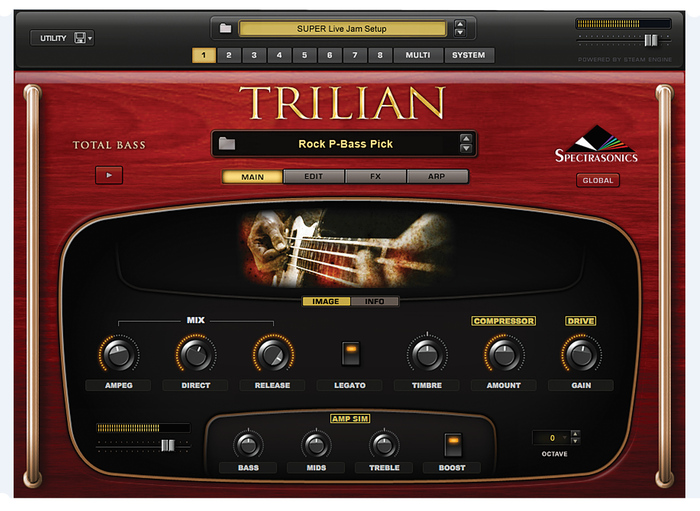 Spectrasonics TRILIAN Software - Total Bass Module Virtual Instrument,  Mac/Win, Requires AU, VST 2.4, Or RTAS Capable Host Software