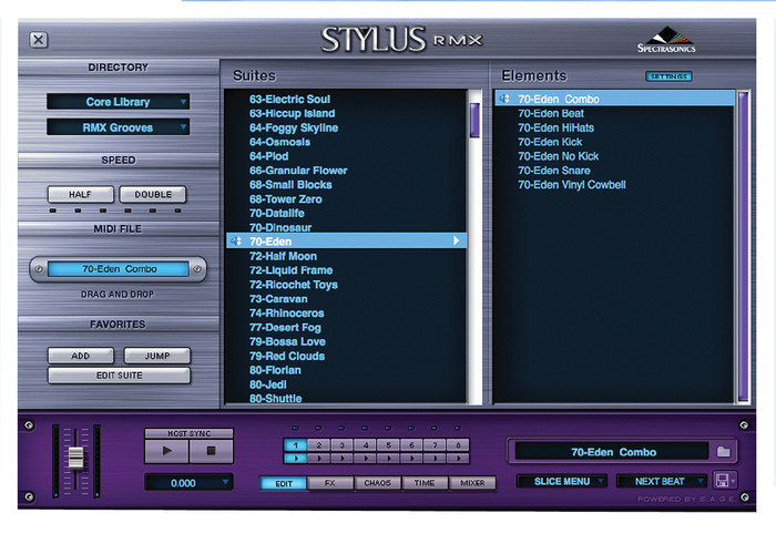 Spectrasonics STYLUS-RMX-XPANDED Stylus RMX Xpanded Software - Virtual Instrument, Groove Module,  Mac/Win, Requires AU, RTAS, Or VST Host Software