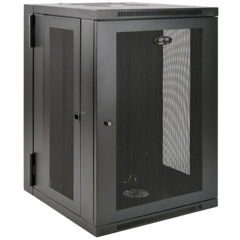 Tripp Lite SRW18USDP SmartRack 18RU UPS-Depth Wall-Mount Rack Enclosure Cabinet with Hinged Back SRW18USDP