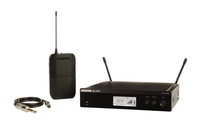 Shure BLX14R-H10 Wireless Guitar System With Rack Mountable Receiver, 542-572 MHz BLX14R-H10