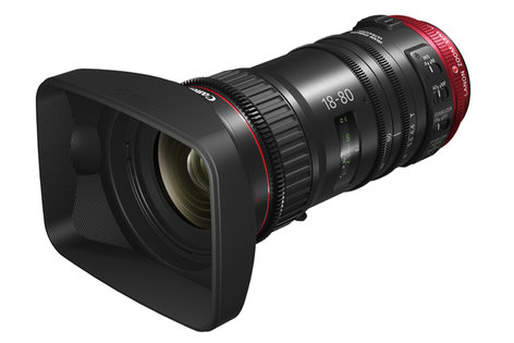 Canon 1714C002 CN-E 18-80mm T4.4 COMPACT-SERVO Cinema Zoom Lens, EF Mount