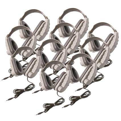 Califone International OH-4V-10L Classroom 10-Pack of Odyssey Stereo Binaural Headphones OH-4V-10L