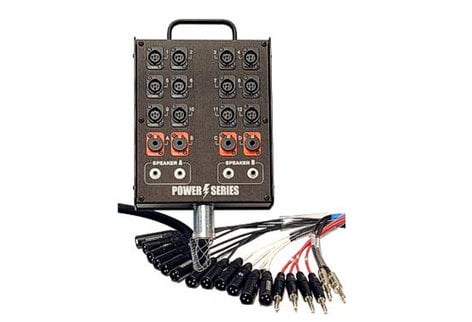 Whirlwind MP-16-150 150 Ft Medusa Power Series Audio Snake, 16 XLR-F Inputs, No Returns